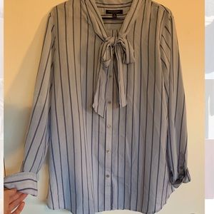 Banana Republic blouse with tie around neck